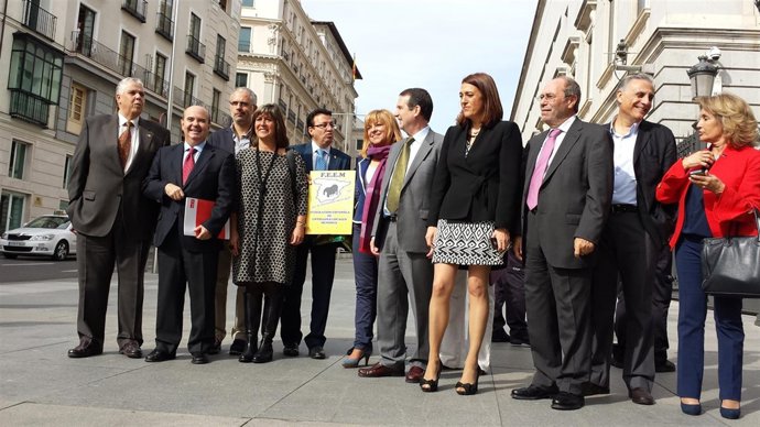 Zarrías y Soraya Rodríguez con alcaldes del PSOE
