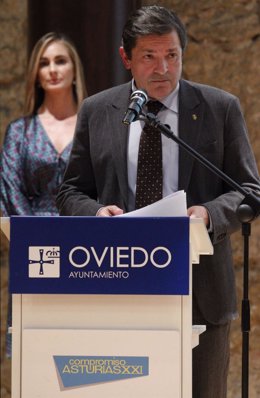 Javier Fernández, durante su intervención. 