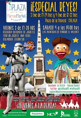 Cartel de la edición especial de reyes de la plaza market