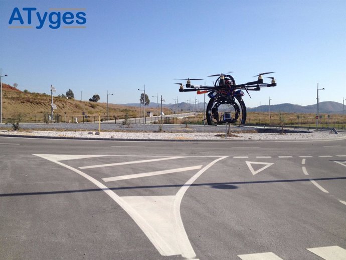 Sistema 'drone' de la empresa malagueña ATyges