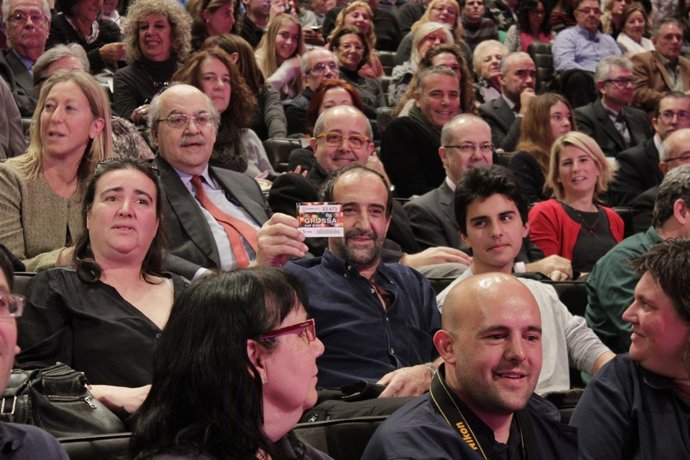 Uno de los premiados con La Grossa de Cap d'Any en el TNC