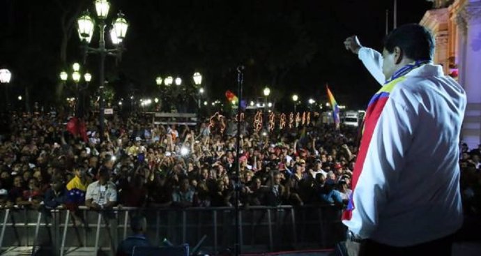 Maduro despide el año en Caracas