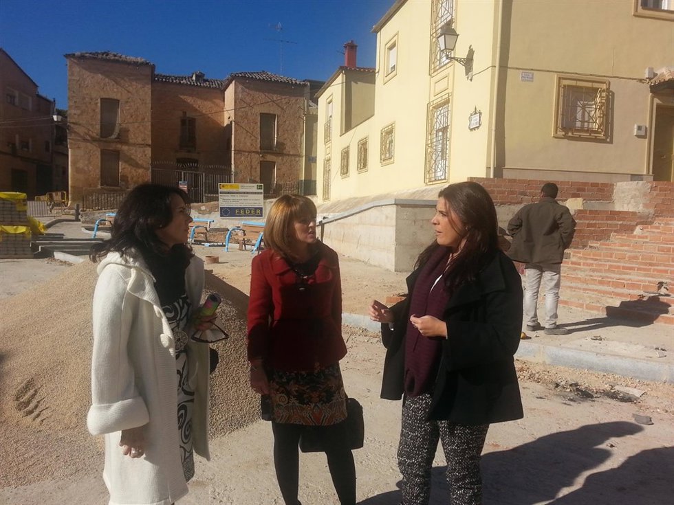 Visita a una de las obras del Proyecto de Zona de El Condado