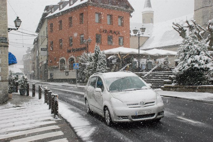 Nevada en la Val d'Aran