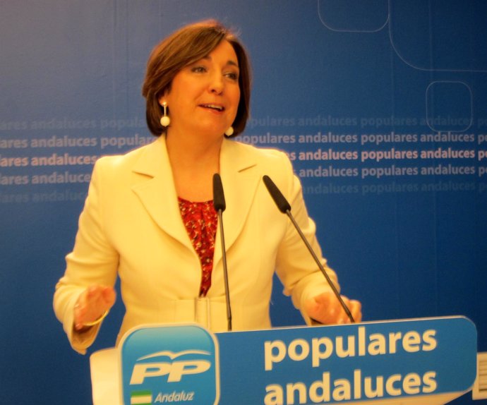 Ana Corredera hoy en rueda de prensa en el PP-A