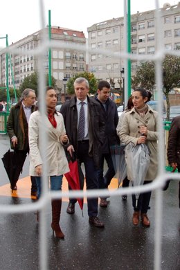 El vicepresidente de la Xunta en Marín (Pontevedra).