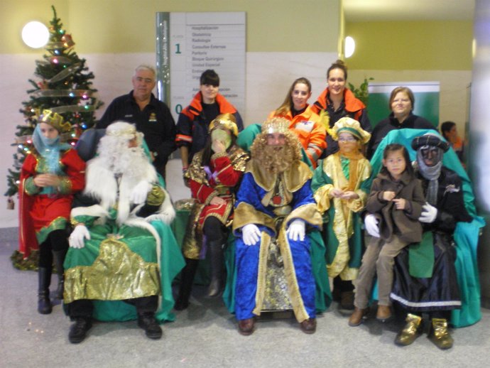Fiesta de Navidad en el Hospital Alto Guadalquivir de Andújar (Jaén)