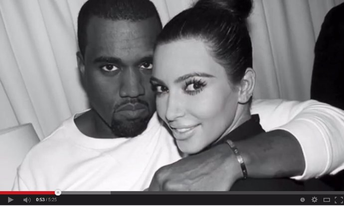 Kim Kardashian y  Kanye West