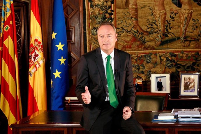 Fabra durante su mensaje de Fin de Año