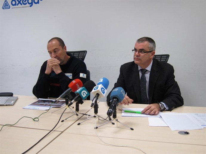 Rueda de prensa en la sede del CAE 112 Galicia