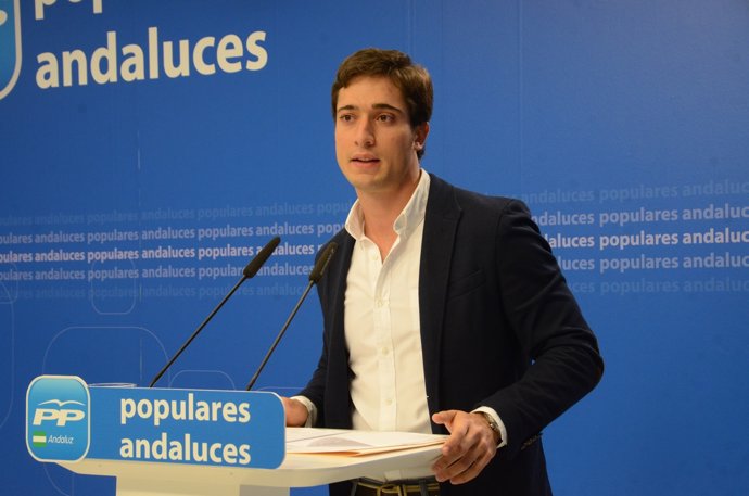 Luis Paniagua, de NNGG-A, en rueda de prensa