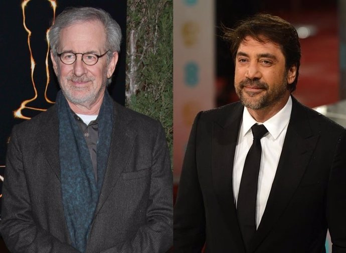 Steven Spielberg y Javier Bardem