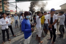 Protestas en Camboya