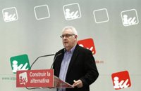 Cayo Lara respalda el apoyo de IU al PP en Oviedo para la aprobación de los presupuestos municipales