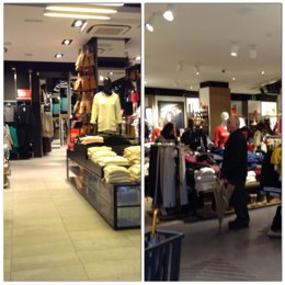 Tiendas vacías en el centro de Santiago