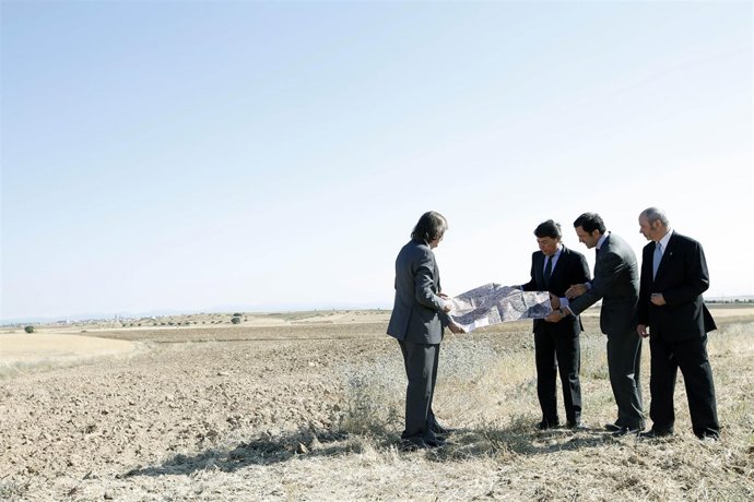 Ignacio González, en la visita a El Álamo