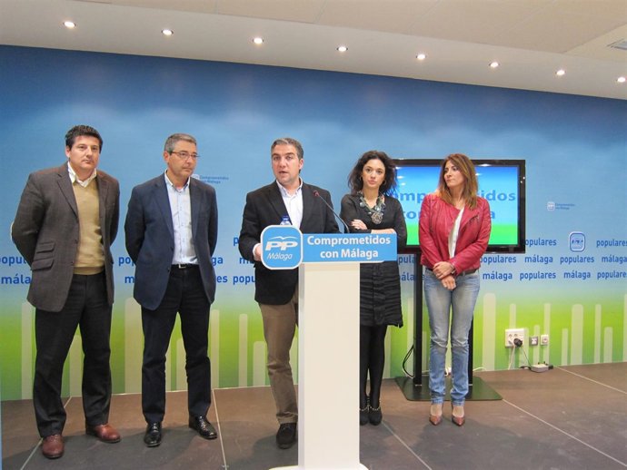 Oblaré, Salado, Bendodo, Del Cid y Mata, en la sede el PP