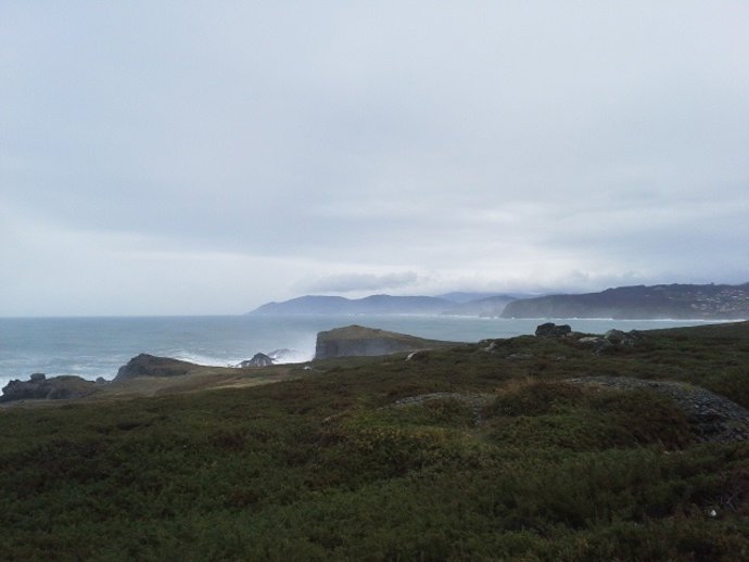 Lugar donde se buscan a dos desaparecidos en Valdoviño (A Coruña).
