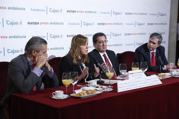 Susana Díaz, en los Desayunos de Europa Press Andalucía