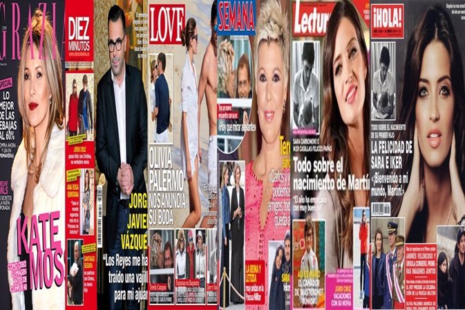 Quiosco de revistas primera semana del año