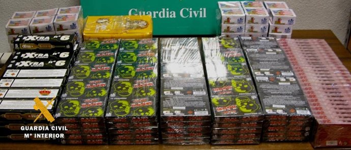 Material pirotécnico incautado