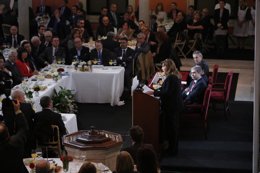 Susana Díaz, hoy en los desayunos de Europa Press Andalucía