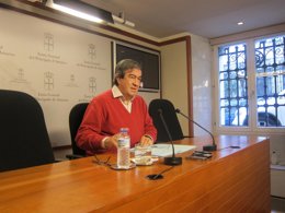 Cascos, durante la rueda de prensa. 