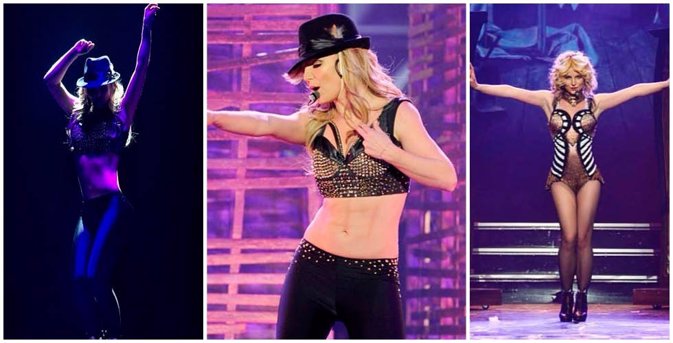 Acusan a Britney Spears de falsificar sus abdominales con maquillaje