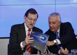Rajoy en el comite ejecutivo del PP