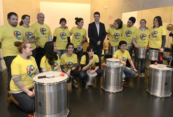 Grupo de percusión de 'Espacio Joven'