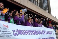 Protesta de monitores administrativos educativos en seis provincias