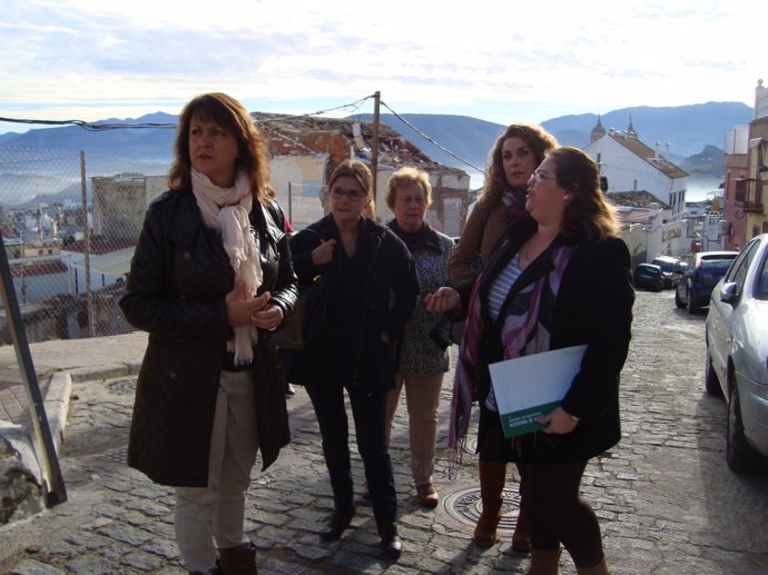 María del Mar Shaw visita la calle Buenavista de Jaén