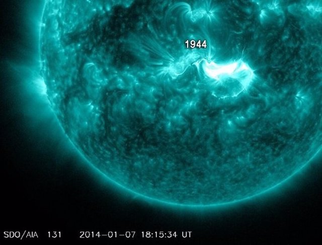 Primera Erupción solar importante en 2014