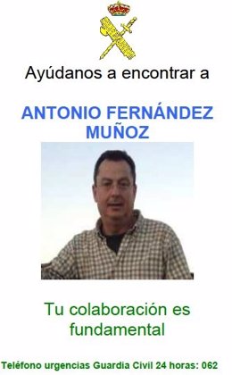 Antonio Fernández Muñoz, desaparecido Jara