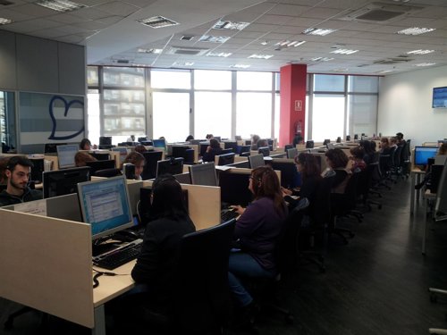 Dependencias del servicio de teleasistencia del Ayuntamiento de Barcelona