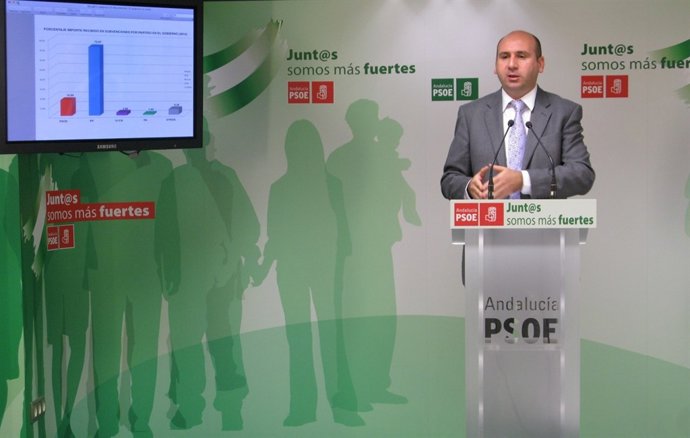 Francisco Conejo PSOE en rueda de prensa