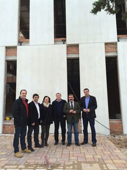 Visita a obras del centro social de Beas de Segura (Jaén)