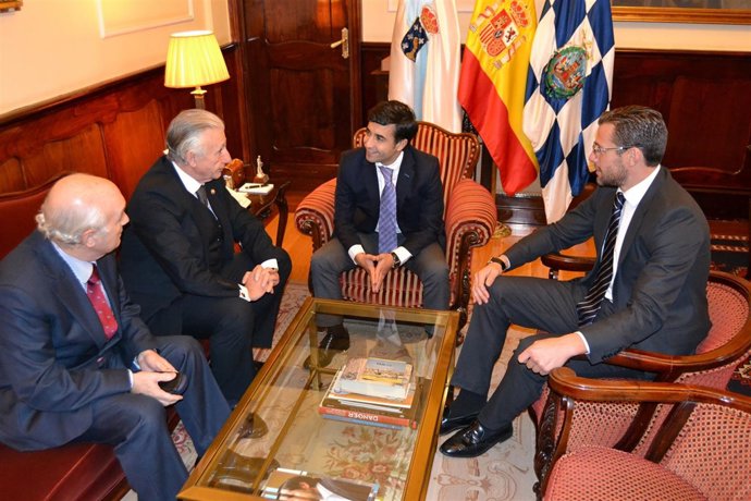 El presidente de la CEG con el alcalde de Ferrol