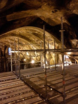 Restauración en la parroquia de San Nicolás.