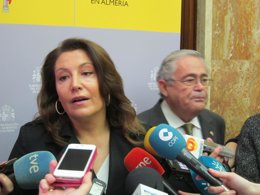 Crespo, en declaraciones a los medios en Almería