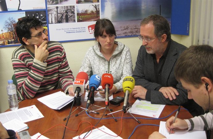 Rueda de prensa de Izquierda Unida pra presentar las mociones