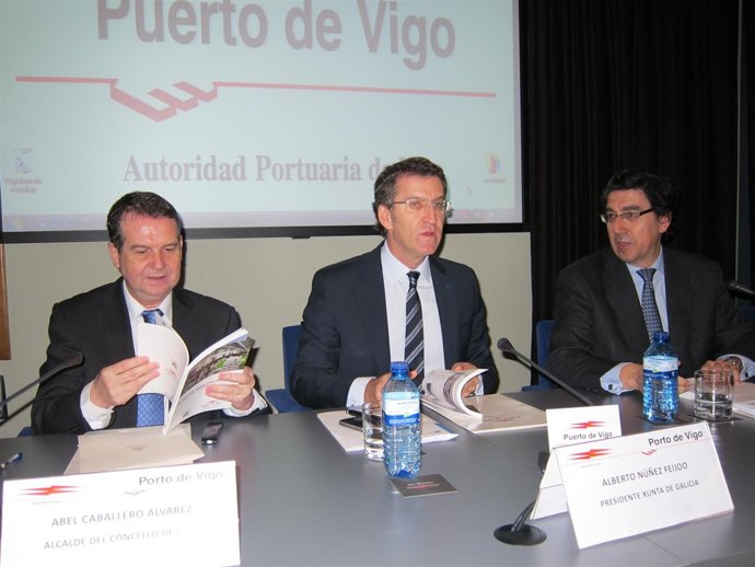 El presidente de la Xunta en un acto de pesca en Vigo