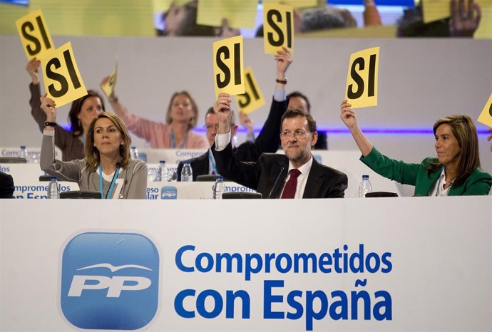 Mariano Rajoy, María Dolores de Cospedal y Ana Mato 