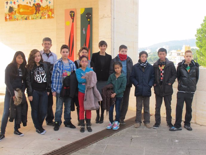 Los niños de San Ildefonso en la Fundación Joan Miró