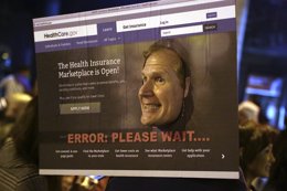 Protestas por los fallos en la página web del Obamacare