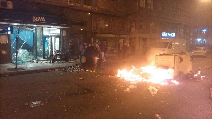 Imagen de los destrozos causados en Burgos
