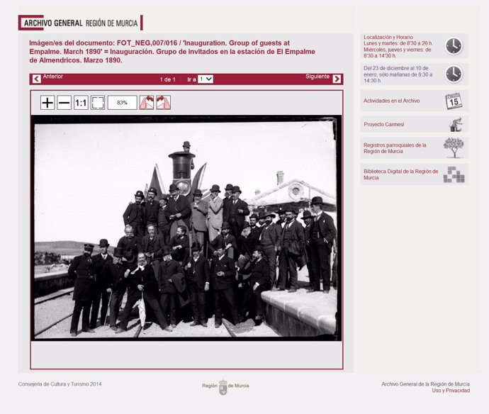 Portal del Archivo General de la Región de Murcia