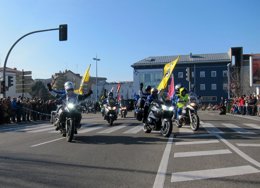 Entrada a la Plaza de Colón del Desfile de Banderas