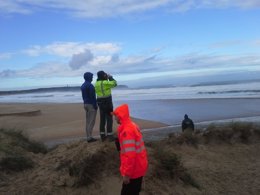 Operativo de búsqueda de desaparecidos en Valdoviño (A Coruña).