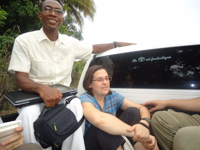 La responsable de proyectos de la ONG Manos Unidas, Jimena Francos, en Haití